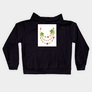 Autumn Necklace Kids Hoodie